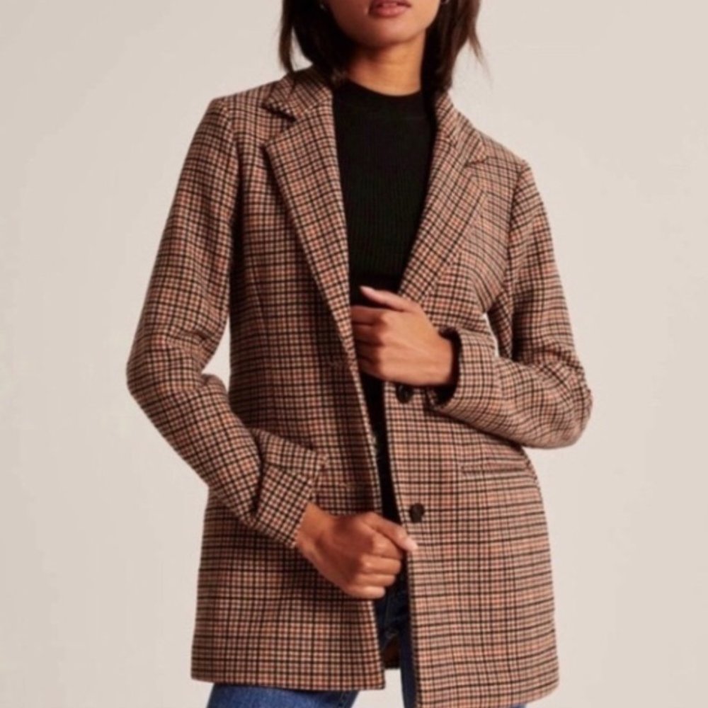 A&F Heavyweight Wool-Blend Blazer Coat